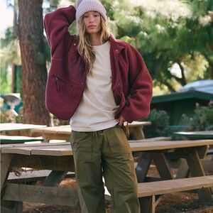 FP Hatch Movement by Free People Burgundy Utility Jacket